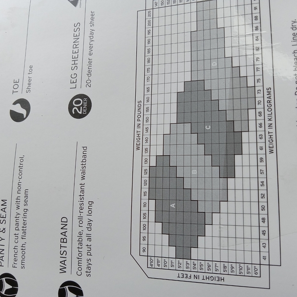 Pantyhose French cut nude color - Picture 2 of 5